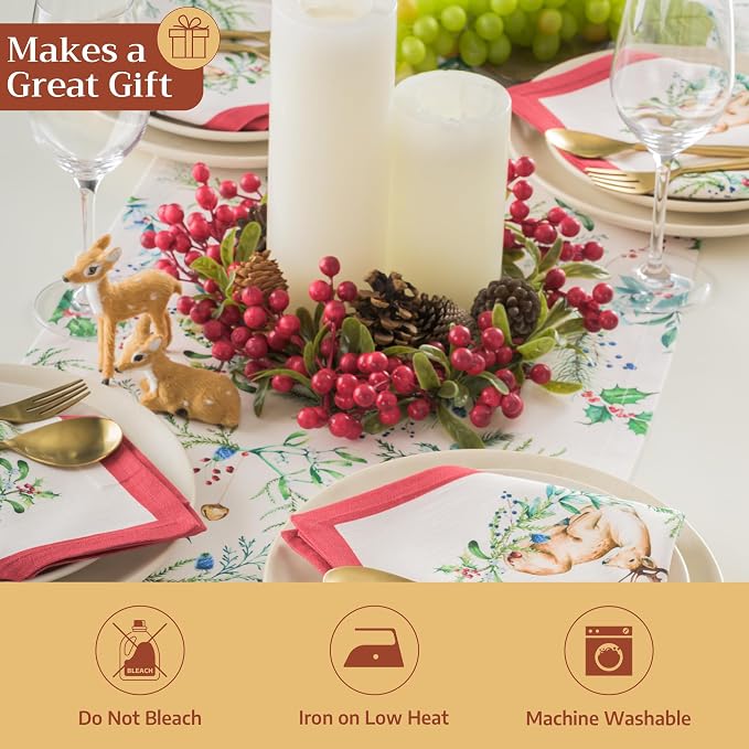 Maison d' Hermine Table Runner 100% Cotton 14.50" x 108" | Table Runners 108 - Image 5