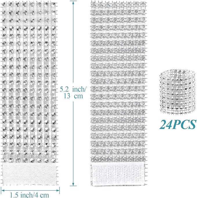 24Pack Napkin Rings, Weddings and Dinners - Image 2