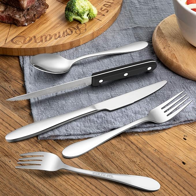 LIANYU 24-Piece Silverware Set - Image 6