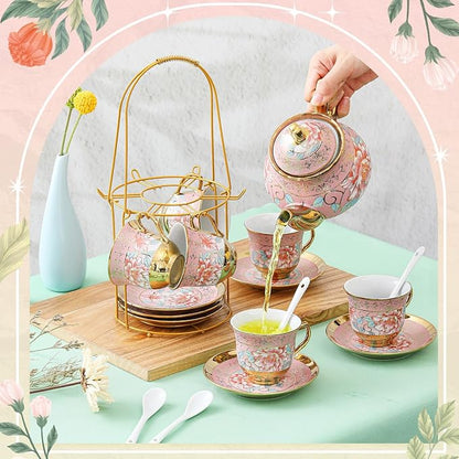 Zhehao 20 Pcs Porcelain Tea Set - Image 3