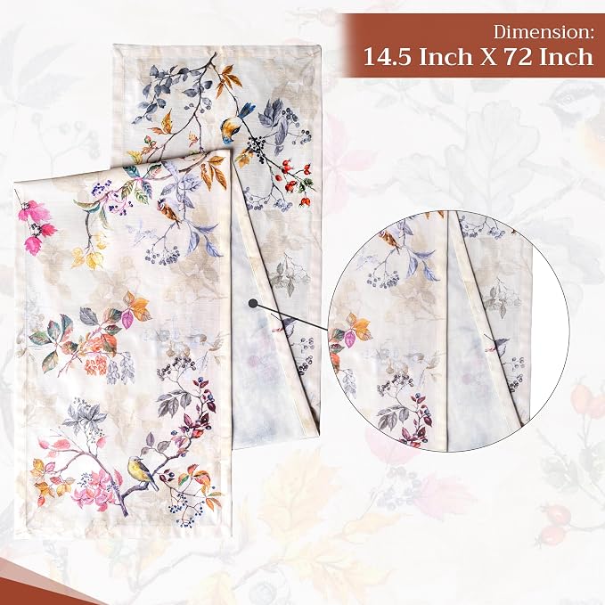 Maison d' Hermine Table Runner 100% Cotton 14.50" x 72" | Table Runners 72 - Image 4