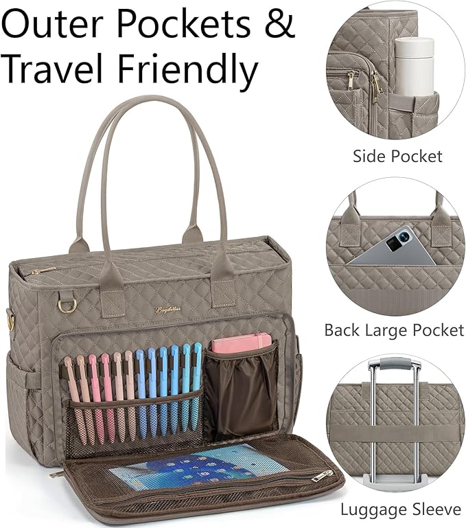Bagstellar Teacher Tote Bag for Women, 15.6" Laptop Work Tote Computer Bag | - Image 6
