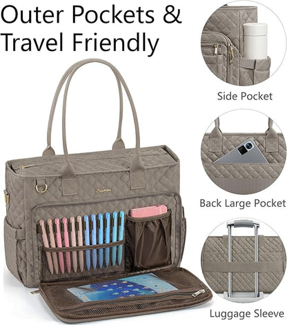 Bagstellar Teacher Tote Bag for Women, 15.6" Laptop Work Tote Computer Bag | - Image 6