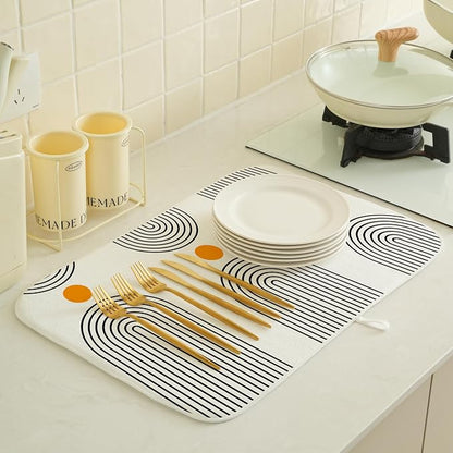 Boho Mid Century Dish Drying Mat - Image 2