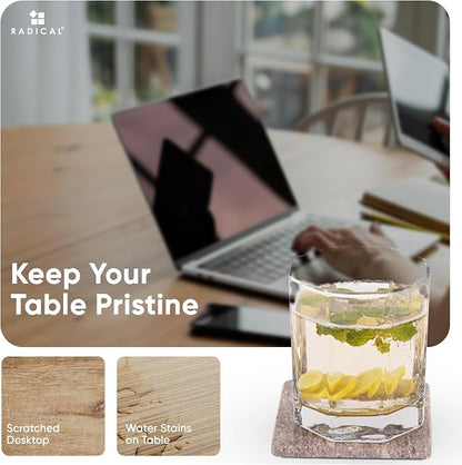Radicaln Square Marble Coasters Set of 6 - Image 4