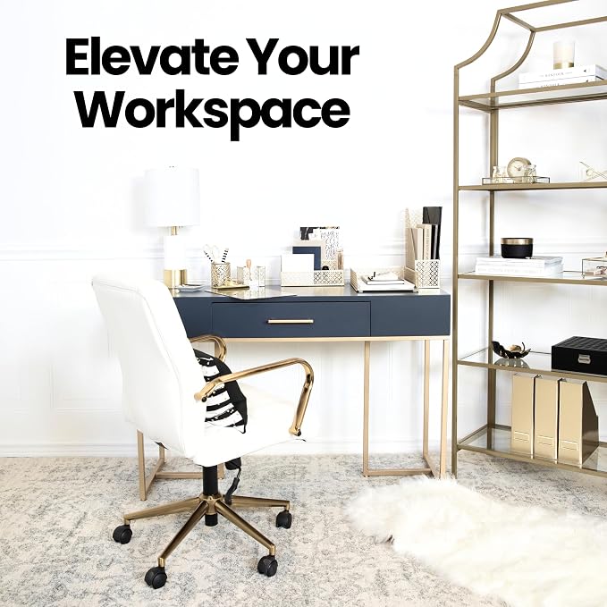 BLU MONACO | Gold Desk Organizer Set - Image 4