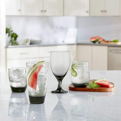 Libbey Classic Smoke Goblet Beverage Glasses, Smoothies & More - Image 9