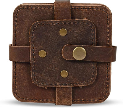Set of 6 Coaster Geniune Leather Tea Coasters - Image 7