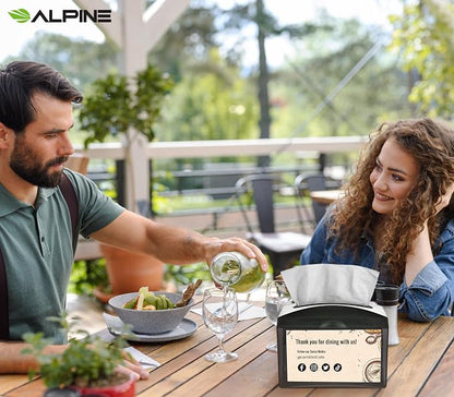 Alpine 3 Pack Tabletop Commercial Napkin Dispenser Restaurant Napkin Holder - Image 7