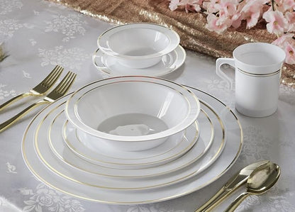 " OCCASIONS " 40 Piece Plates Pack, Heavyweight Disposable Wedding Party - Image 4