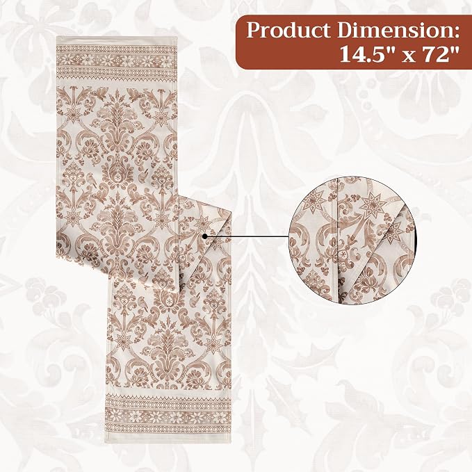 Maison d' Hermine Table Runner 100% Cotton 14.50" x 72" | Table Runners 72 - Image 7