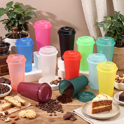 Honeydak 45 Pack 16 oz Reusable Coffee Cups - Image 2