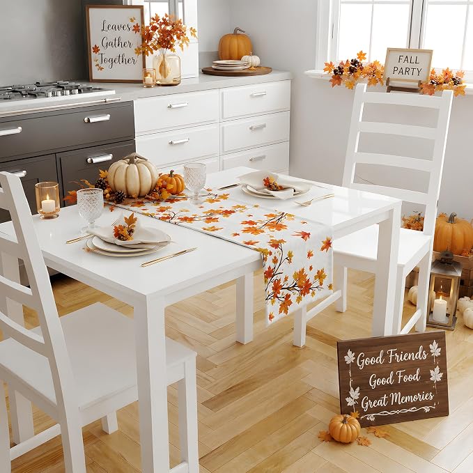 Fall Decor - Maple Leaf Table Runner | Autumn Decorations - Image 4