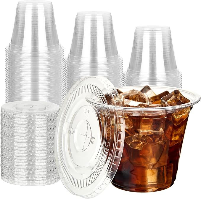 YEEHAW 9 oz 50 Pack Clear Plastic Cups by YEEHAW