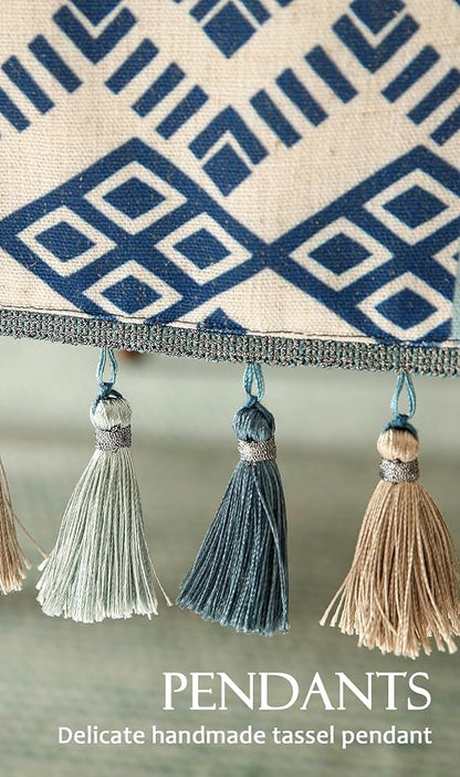 bilin gaier Chinoiserie Blue Stripe Cloth Runner - Image 5