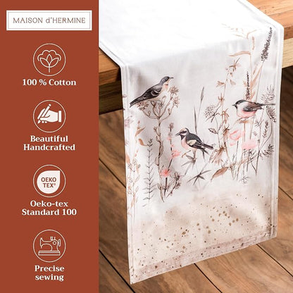Maison d' Hermine Table Runner 100% Cotton 14.50" x 72" | Table Runners 72 - Image 2