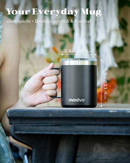 2 Pack 12oz Insulated Coffee Mug - Image 4