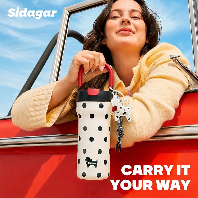 24 oz Insulated Tumbler Ceramic Stainless Steel Water Bottle, Leak Proof - Image 4