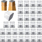 32 Pcs Square Chair Leg Protectors for Hardwood Floors,Felt Furniture Floor Protectors with Silicone Caps, Large Size (Fits Chair Legs with Side Length: 1-1/16'' to 1-5/8'')