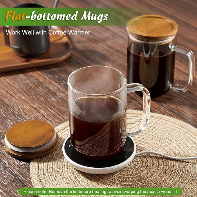 DRASTAR Glass Coffee Mugs, 20 oz Clear Coffee Cups, Coffee Mug - Image 2