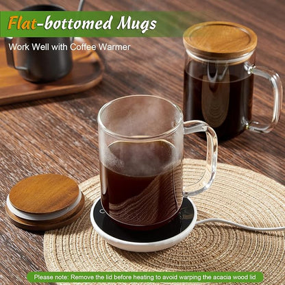 DRASTAR Glass Coffee Mugs, 20 oz Clear Coffee Cups, Coffee Mug - Image 2