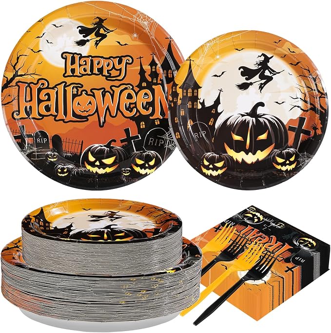 200PCS Halloween Party Supplies Set by Grencian