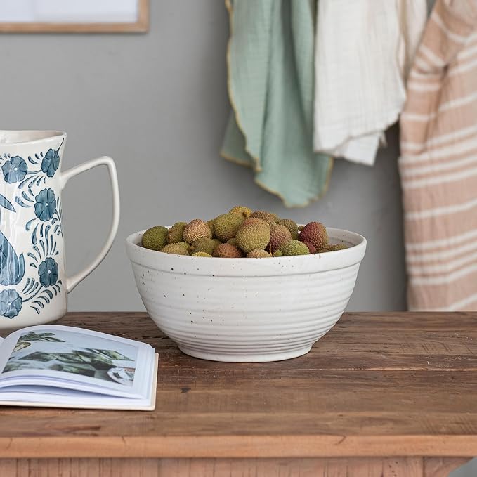 Creative Co-Op Farmhouse Stoneware Bowl - Image 8