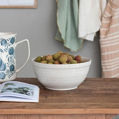 Creative Co-Op Farmhouse Stoneware Bowl - Image 8