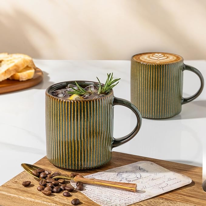 GBhome Ceramic Coffee Mugs Set of 6, 12oz Coffee Cups - Image 3