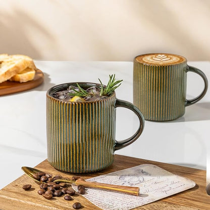 GBhome Ceramic Coffee Mugs Set of 6, 12oz Coffee Cups - Image 3