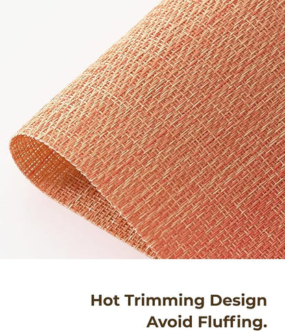 Leetaltree Gradient Burnt Orange Woven Placemats Set of 6 - Image 4
