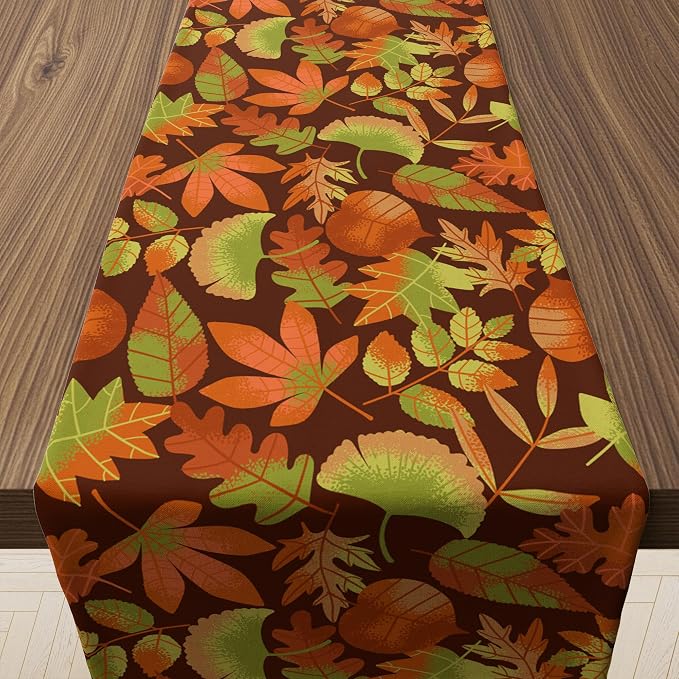 Fall Decor - Autumn Leaves Table Runner | Fall Decorations by OHOME