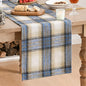 Artoid Mode Blue Light Coffe Farmhouse Plaid Spring Table Runner, Winter Rustic by ArtoidMode