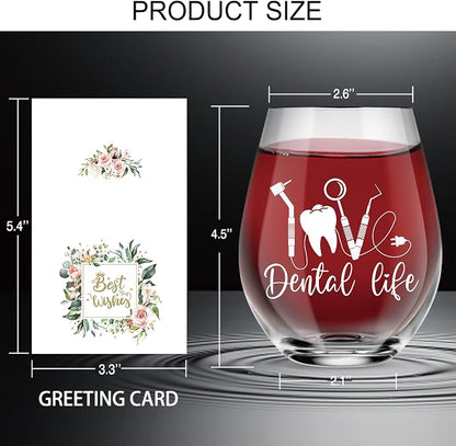AGMDESIGN Dental Life Funny Wine Glass - Image 2