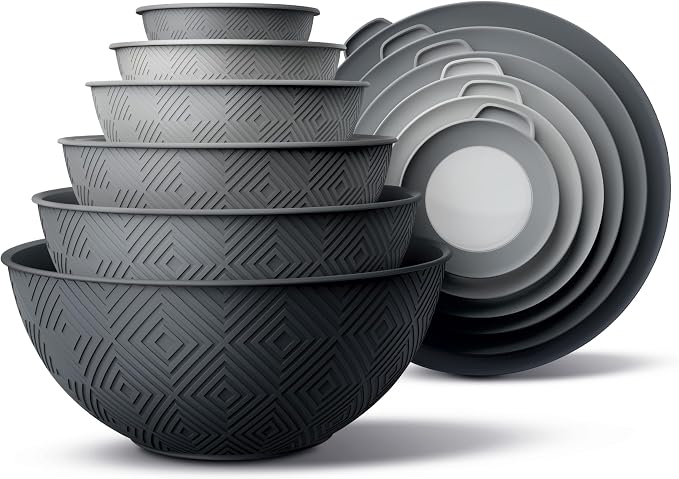 COOK WITH COLOR Mixing Bowls with Lids by CookwithColor