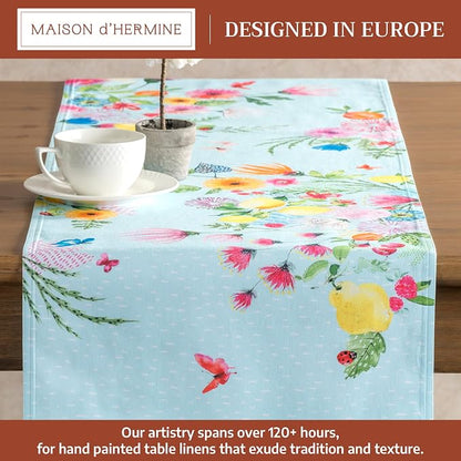 Maison d' Hermine Table Runner 100% Cotton 14.50" x 72" | Table Runners 72 - Image 2