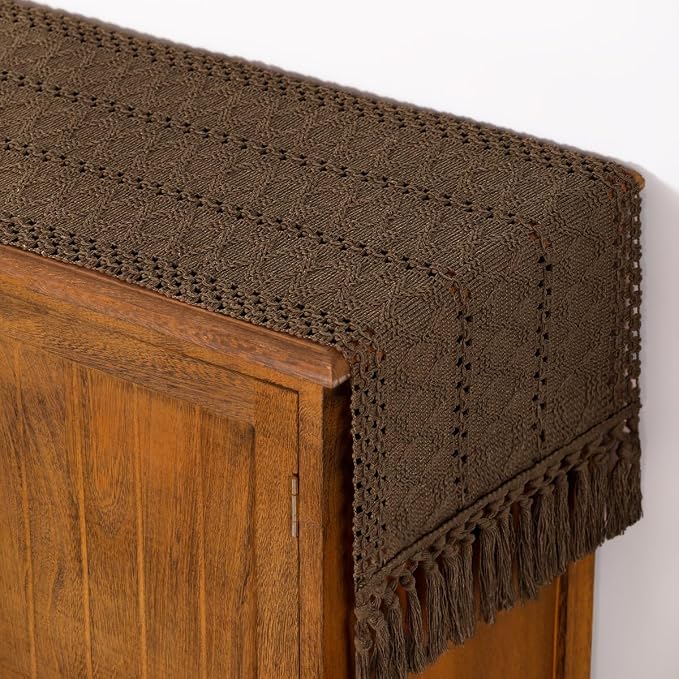 Boho Table Runner Summer Farmhouse Rustic Dining Dresser Scarf Home Decor | by Socomi