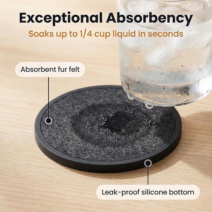 Absorbent Coasters for Drinks - Image 2