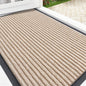 OLANLY Front Door Mat Indoor Outdoor Entrance, Waterproof Heavy Duty Doormat, Fade Resistant, Low Profile, Easy Clean Patio Porch Welcome Floor Mats for Entry, 29.5x17, Beige