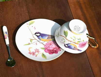 British Coffee Cup 3 Piece Set（6.8oz） Household Fashional Tea Cup - Image 6
