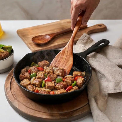 Zulay Kitchen Extra-Large 6-Piece Wooden Spoon Set - Image 9