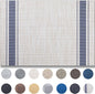 Placemat Set of 4 - Easy Clean Woven Vinyl Placemats for Dining Table, Indoor/Outdoor Place Mats, Washable PVC Table Mats（Blue Skyline）