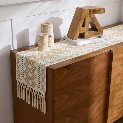Baccessor Boho Macrame Table Runner - Image 4
