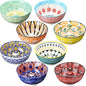 8 Pcs Colorful Ceramic Bowl Set 10 oz 4.75'' Porcelain Kitchen Soup Cereal by Censen