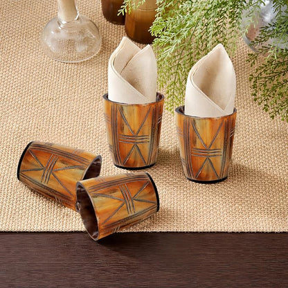 Handicrafts Home Viking Horn Shot Glasses Set of 4, Handmade Natural Ox Horn - Image 7