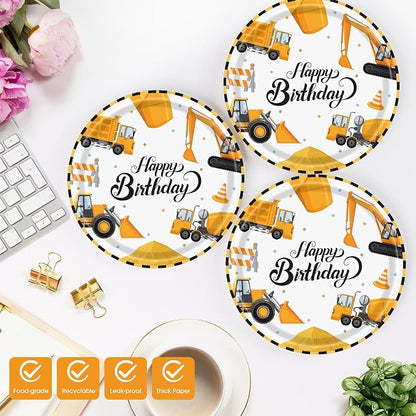 Construction Plates and Napkins Party Supplies - Image 3