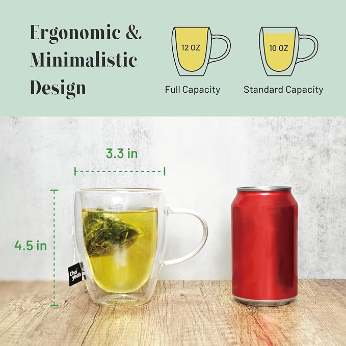 Double Wall Glasses, 12 OZ Insulated Cups - Image 3