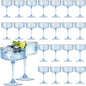 24PCS Plastic Martini Glasses, Unbreakable Reusable Champagne Coupe, Removable by Unknown