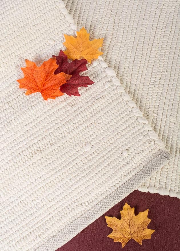 DII Handmade Chindi Tabletop, Reversible and Machine Washable, Table Runner - Image 7