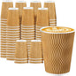 Lamosi 100 Pack Coffee Cups 12 oz, Disposable Paper Coffee Cups No Lids | by BuyNow